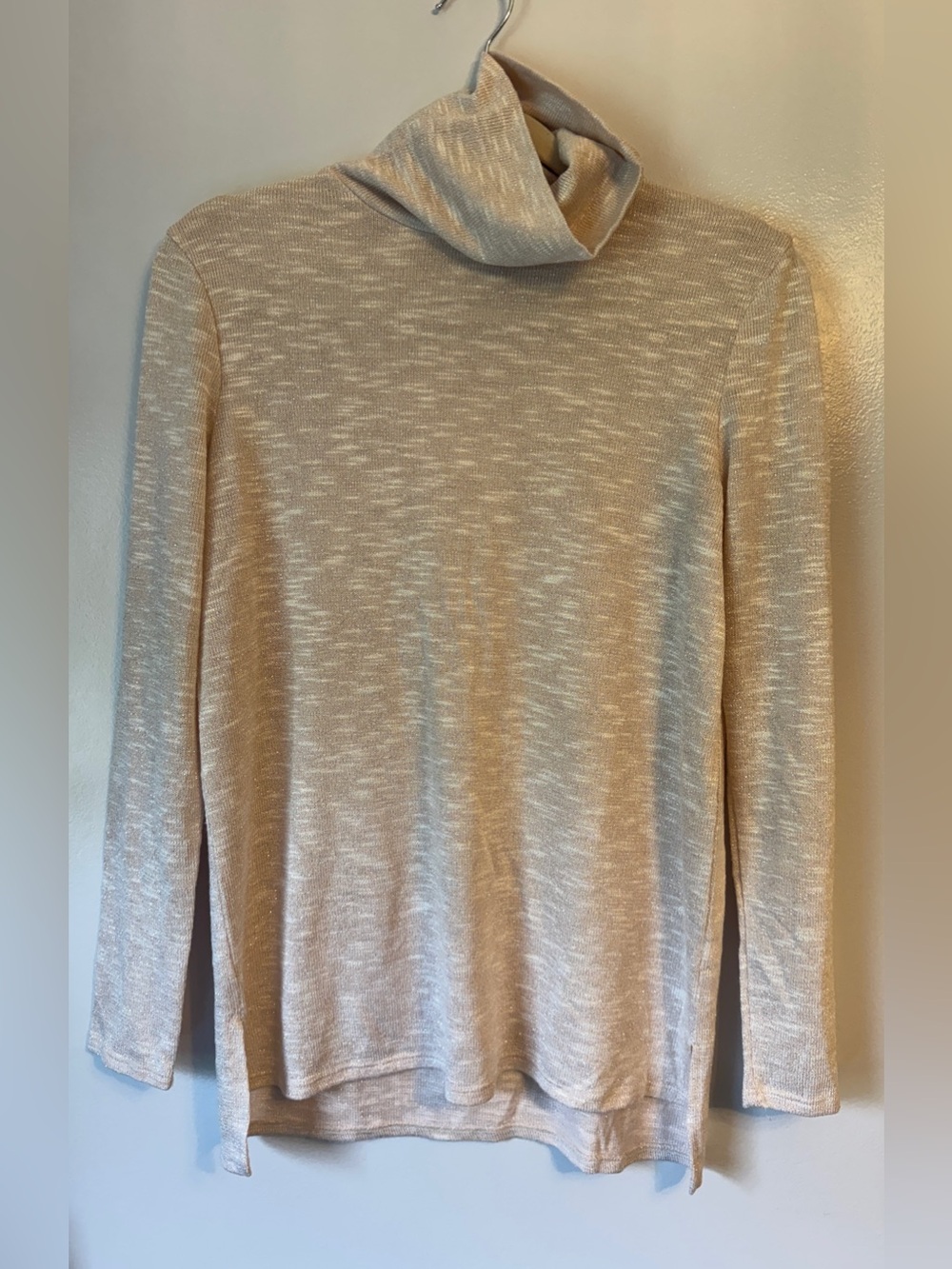 Retrology- Women’s Cream Turtleneck Sweater